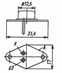 Корпус тиристоров КУ240, КУ240А, КУ240Б, КУ240В
