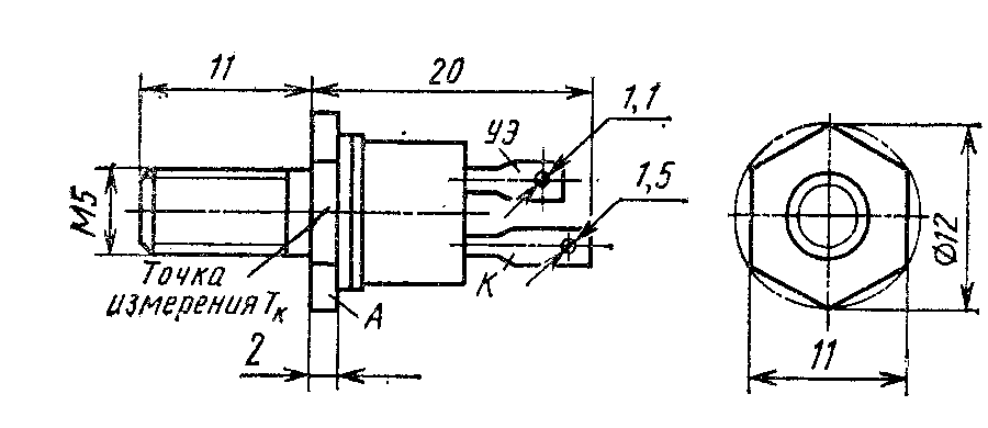 Корпус тиристоров Т112-10, Т112-16