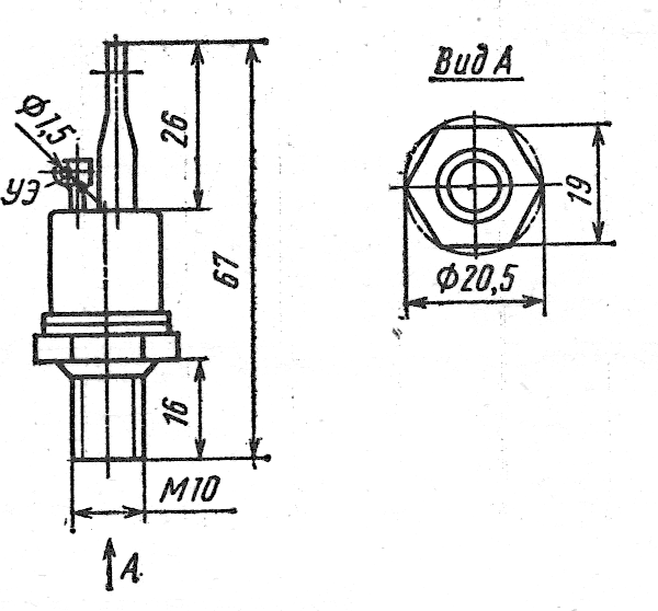 Корпус тиристоров ТС2-40, ТС2-50, ТС2-63, ТС2-80
